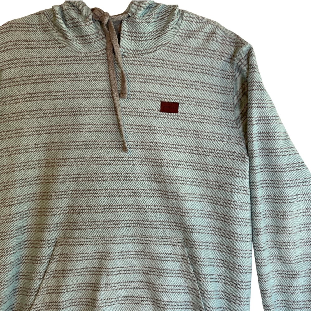 O'Neill Striped Hoodie Mens Size S Small Pullover Sweatshirt Casual Everyday